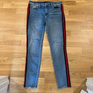 Aqua Size 29 Jean with Stripe Accent